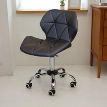 가구느낌 플라워 오발 의자 이동형, 블랙