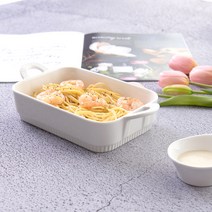 프렐류드 릴루아즈 사각 그라탕기, 화이트, 2개