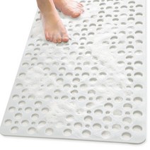 하늬통상 욕실 미끄럼방지 매트 스퀘어 75 x 43 cm, 화이트, 1개