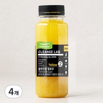 풀무원녹즙 클렌즈랩 옐로우 주스, 190ml, 4개
