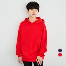 롤리트리 아동용 루즈핏 포켓 후드 티셔츠