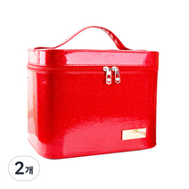 테네져 메이크업 뷰티박스 클래식, RED, 2개
