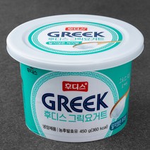 후디스 그릭요거트 달지않은 저지방, 450g, 1개