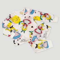 멜리스 여아용 9부 자가드 실내복 상하세트