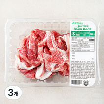 국내산 돼지 앞다리살 불고기용 (냉장), 500g, 3개