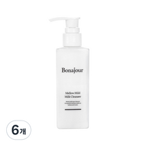 보나쥬르 멜로우 마일드 클렌징밀크, 200ml, 6개