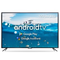 이엔티비 안드로이드 4K UHD 구글 스마트TV, 127cm(50인치), C500SMMT, 스탠드형, 자가설치