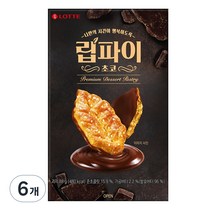 롯데제과 립파이 초코, 88g, 6개