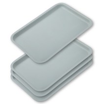 모던 심플 플레이트 트레이 4p, 그린