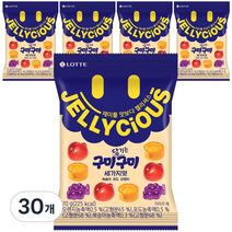 젤리셔스 구미 당기는 구미 젤리, 70g, 30개