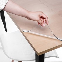 쾌청 식탁용 테이블 매트, 투명, 가로 70cm x 세로 70cm x 두께 1mm, 1개