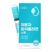 내츄럴플러스 에버핏 저분자 피쉬 콜라겐 스틱 30포 1박스, 60g, 1개
