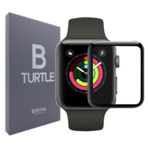 방탄거북이 4D 풀커버 애플워치 강화유리필름 38mm, 1개