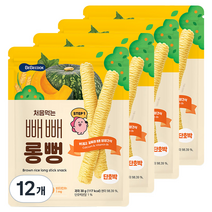 베베쿡 처음먹는 빼빼롱뻥 30g, 12개, 단호박