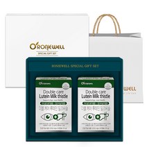 로니웰 더블케어 루테인 밀크씨슬 선물세트 + 쇼핑백, 30정, 2개