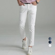 업클라스 남성용 썸머 워싱 찢청바지 b058