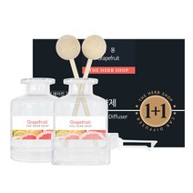 더허브샵 차량용 송풍구 디퓨저 40ml + 40ml, 1세트, 자몽