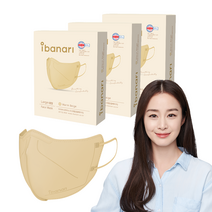 아이바나리 페이스 마스크 L, 10개입, 3개, 웜 베이지