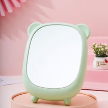 유엘 걸이형 탁상 거울 곰, 그린
