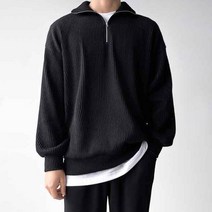 맨타임 남성용 JLS 느낌있는 데일리 반집업 니트