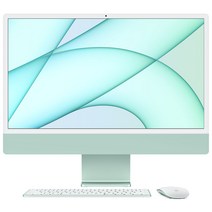 Apple 2021 아이맥 24, 그린, M1, Apple M1 8 core, SSD 256GB, 16GB, Retina 4.5K, Gigabit Ethernet, Z12U0001X, CTO