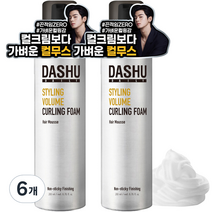다슈 데일리 스타일링 볼륨 컬링 헤어 무스 폼, 200ml, 6개