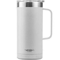 텀블락 글라스락 플레인 머그 텀블러, 그레이, 500ml