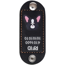뽀시래기 강아지 동물등록 RFID 외장인식칩 가죽형 인식표, 17
