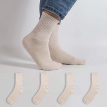 시너싹스 남성용 하프 골지 통 파일 보온 쿠션 양말 5켤레
