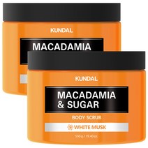 쿤달 슈가 바디 스크럽 화이트머스크향, 550g, 2개