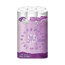 수목제지 트루마리 순수 3겹데코 화장지 18m, 30롤, 1팩