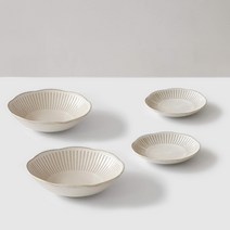 니코트 Everyday collection 플라워찬기, 린넨베이지, 4개