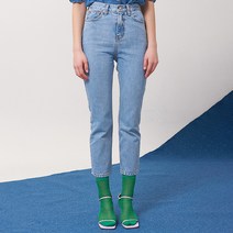 언노운플라넷 여성용 하이라이즈 슬림 스트레이트핏