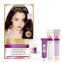 로레알파리 엑셀랑스 듀오 크림 염색제, 5.21호 애쉬 라벤더(6LA), 1개