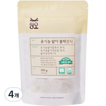청오 유기농 발아 블랙선식, 4개, 200g