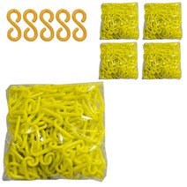 동광세이프티 노랑체인 6mm x 5m 2p + 플라스틱 연결고리 5p, 1세트