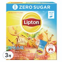 립톤 제로슈가 아이스티 믹스 복숭아, 5g, 30개입, 3개