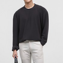 단군 남성용 링클프리 오버핏 컬러 긴소매 티셔츠