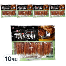 행복한간식 강아지 사사미 간식 400g, 치킨 스틱맛, 10개입