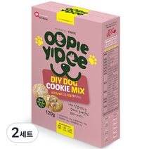 브레드가든 반려동물 우피이피 코코넛 가루 5g + 북어칩 5g + 코코넛쿠키믹스 55g + 북어쿠키믹스 55g 간식 DIY 세트, 2세트, 생선