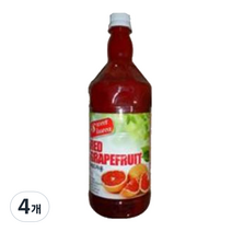 스위트코리아 레드자몽 액상 음료, 4개, 1000ml
