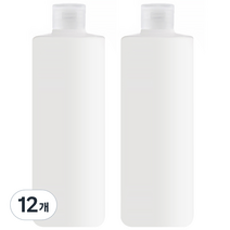 알럽홈 뷰티 디스펜스 공병 400ml, 투명 색상, 12개