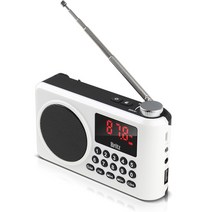 브리츠 휴대용 FM라디오 블루투스 스피커 BZ-LV990, 화이트
