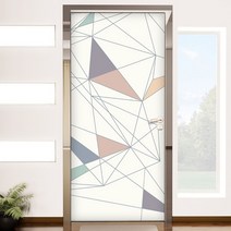 꾸밈 현관문 시트지, 심플라인패턴