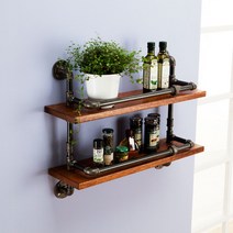 파이프 선반(SB-019), 네추럴우드, 1개