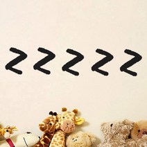 이니셜 스티커 5p 2세트, 진회색 z