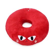 애니나라 헬로캣 도넛 방석 N, 아라(레드), 1개