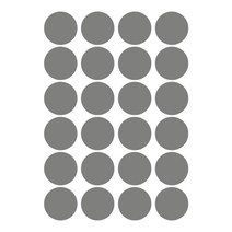 슬로우드로잉 데코스티커 심플도트B, 다크그레이