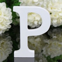 아리코 나무장식 P3입, 화이트, 1개