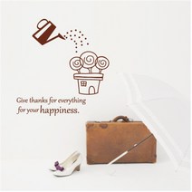 홈코디 사탕화분 포인트 스티커, 샌드브라운